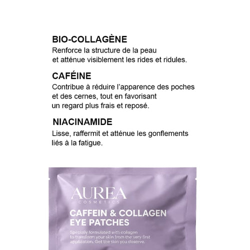 Patchs Hydrogel Anti-Cernes - Caféine, Collagène, Niacinamides